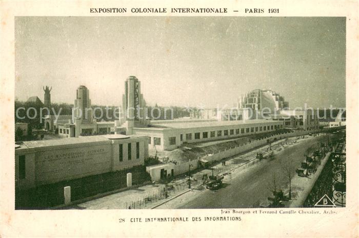 73826426 Exposition Coloniale Paris 1931 Cite Internationale des Informations