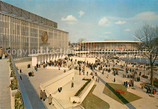 73826455 Exposition Universelle Bruxelles 1958 Pavillon von UssR und USA