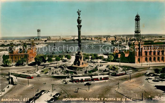 73772431 Barcelona Cataluna Monumento a Colon y Puerta de la Paz