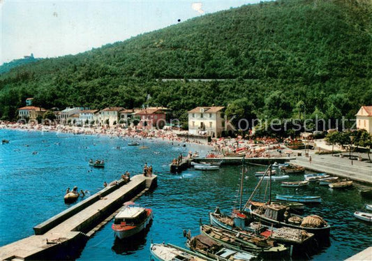 73773004 Moscenicka Draga Croatia Panorama Fischerhafen Strand