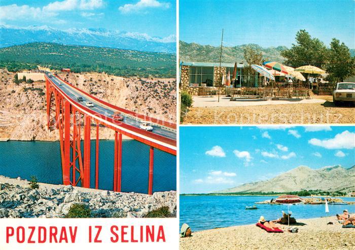 73773900 Selina Croatia Panorama Autobahnbruecke Cafe Terrasse Strand