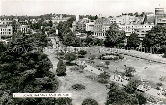 73774302 Bournemouth UK Fliegeraufnahme Lower Gardens