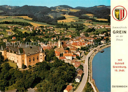 73775159 Grein Donau Oberoesterreich Fliegeraufnahme Schloss Greinburg