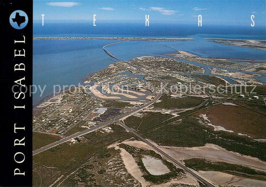 73775163 Port Isabel Texas USA aerial photography panorama