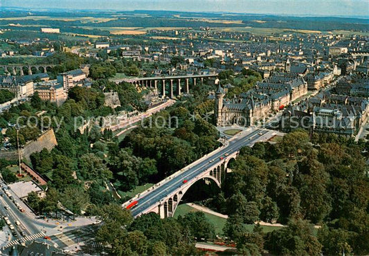 73775238 Luxembourg  Luxemburg Fliegeraufnahme Adolf-Bruecke u. Freiheitsstrasse