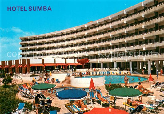 73775540 Cala Millor Mallorca Hotel Sumba Aussenansicht m. Pool