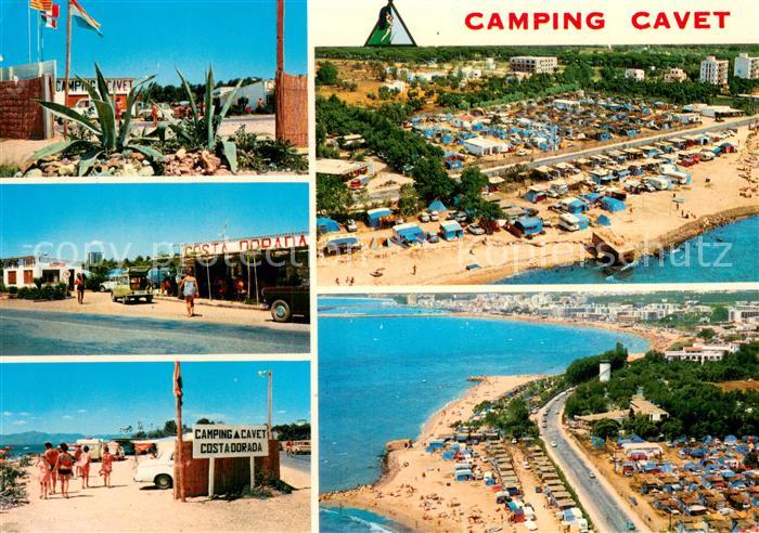 73775009 Cambrils Costa Dorada ES Camping Cavet Strandpartien Fliegeraufnahme