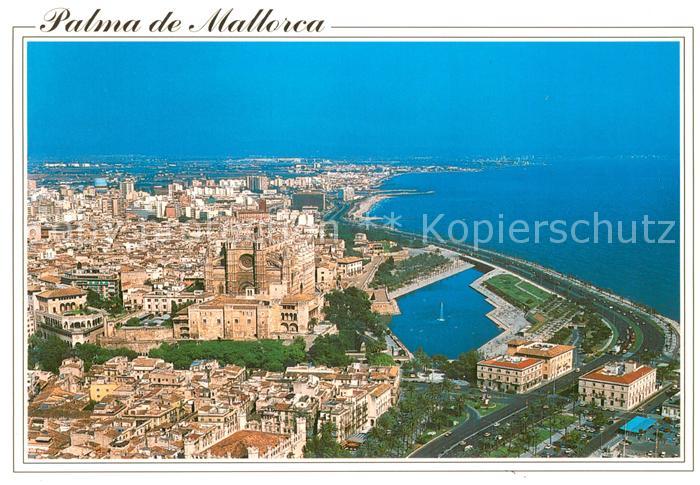 73776990 Palma de Mallorca Fliegeraufnahme Gesamtansicht m. Kathedrale