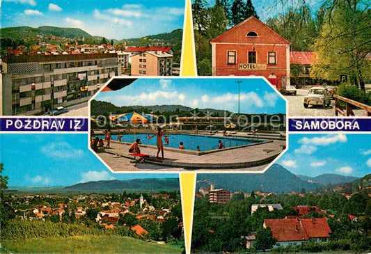 73778648 Samobor Croatia Stadtpanorama Hotel Freibad