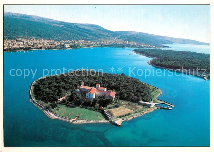 73779120 Punat Kosljun Otok Croatia  Franjevacki samostan Kosljun Fliegeraufnahm