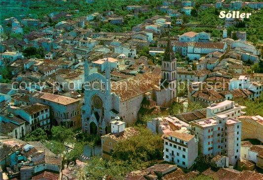 73780435 Soller Mallorca Vista aerea En primer termine la Iglesia Parroquial