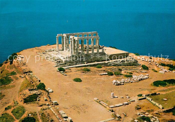 73781659 Sounion Greece Poseidontempel Fliegeraufnahme