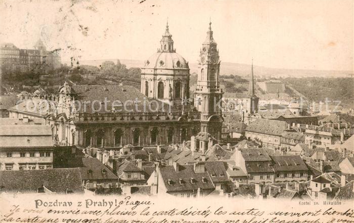 73781873 Praha Prahy Prague Stadtbild mit Kirche