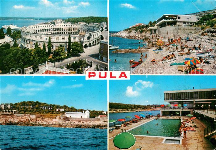 73783287 Pula Pola Croatia Amphitheater Strandpartien Schwimmbad