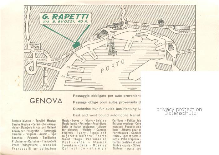 73783619 Genova Genua Liguria G Rapetti Tabacchi Illustration