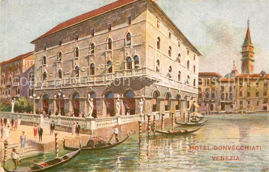 73784028 Venezia Venedig Hotel Bonvecciati Kuenstlerkarte