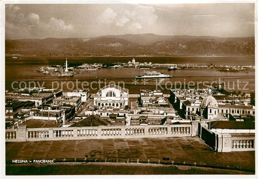 73784387 Messina Sicilia Fliegeraufnahme Panorama