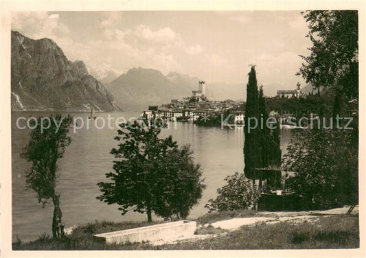 73784594 Malcesine Lago di Garda Teilansicht m. See