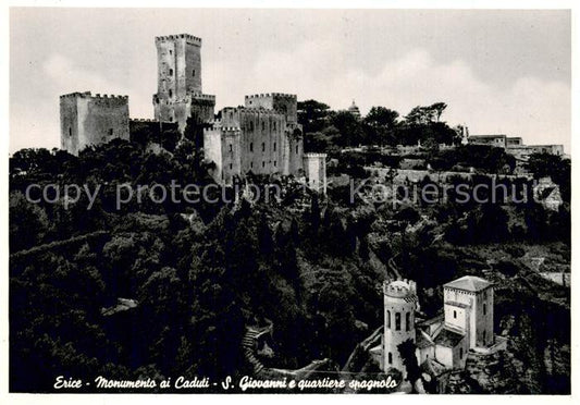 73784598 Erice Sicilia IT Monumento ai Caduti - S. Giovanni e quartiere spagnols