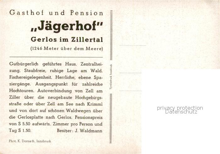 73784614 Gerlos Fliegeraufnahme Gasthof-Pension Jaegerhof Informationen