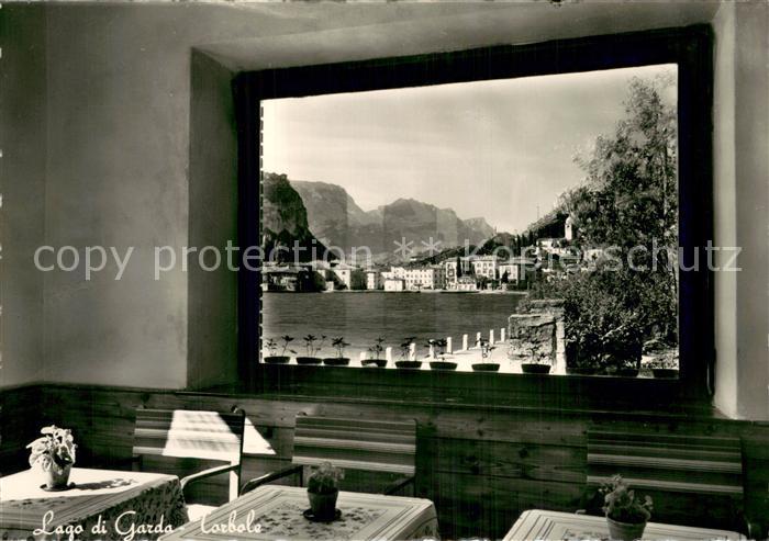 73784617 Torbole Lago di Garda IT Blick a. d. Fenster - Gaststaette