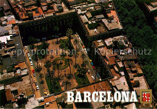 73785349 Barcelona Cataluna Plaza Real vista aérea