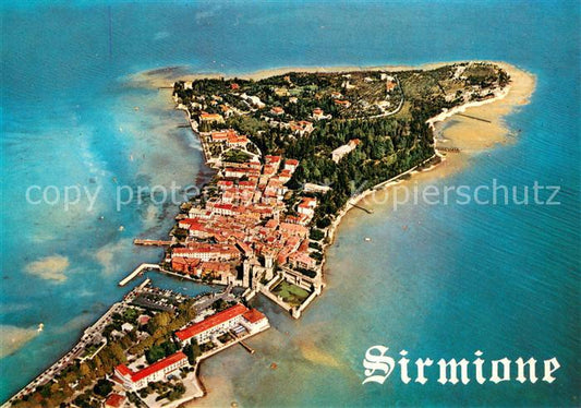 73785419 Sirmione Lago di Garda Penisola veduta aerea