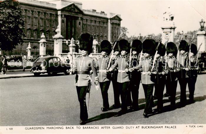 73886139 Verlag Tucks Serie L 122 Guardsmen Marching back to Barracks after Guar