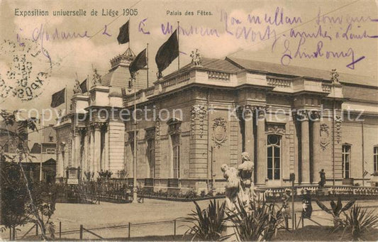 73887103 Exposition Universelle Liege 1905 Palais des Fetes