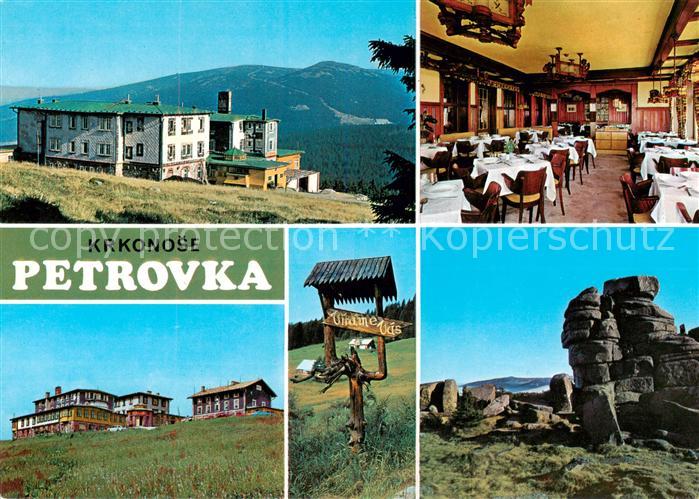 73787595 Riesengebirge Krkonose Karkonosze Zotavovna ROH Petrova bouda v pozadi