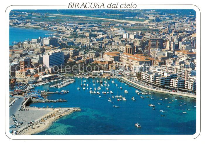 73788026 Siracusa Syrakus Sicilia Panorama porto piccolo veduta aerea