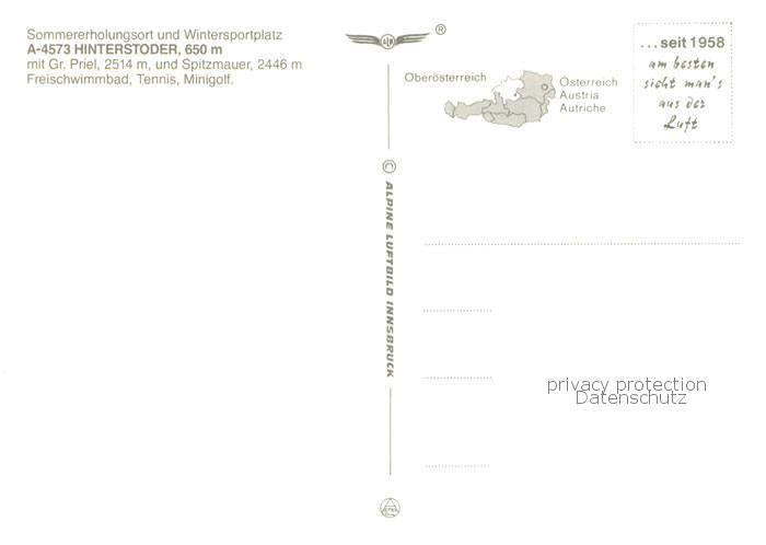 73789935 Hinterstoder Fliegeraufnahme mit gr Priel und Spitzmauer Freischwimmbad