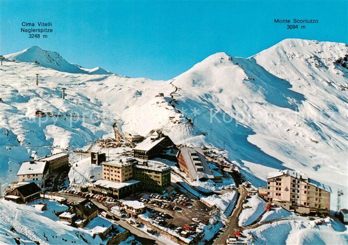 73790159 Stilfserjoch 2750m Passo dello Stelvio IT Fliegeraufnahme mit Naglerspi