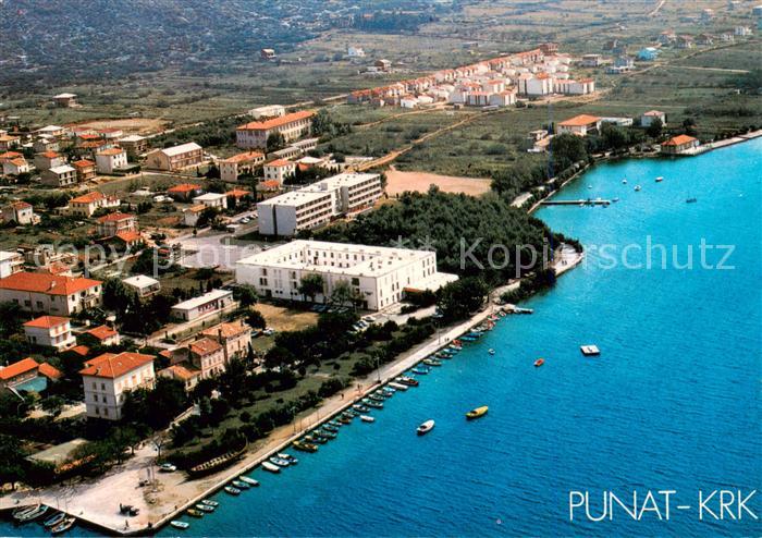 73790214 Punat Otok Krk Croatia Panorama Kuestenort