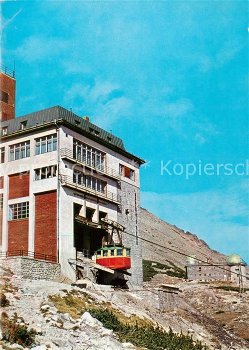 73790219 Tatranska Lomnica SK Observatorium Skalnate Pleso Hohe Tatra Bergbahn