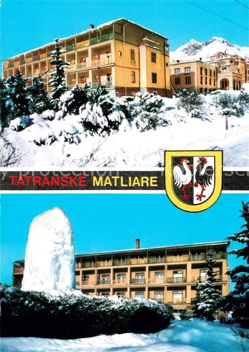 73790397 Tatranske Matliare Vojenska ozdravovna Sanatorium Winter Hohe Tatra