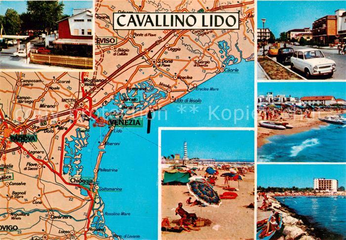 73792659 Cavallino Lido Venezia IT Strand Hotels Strassenkarte