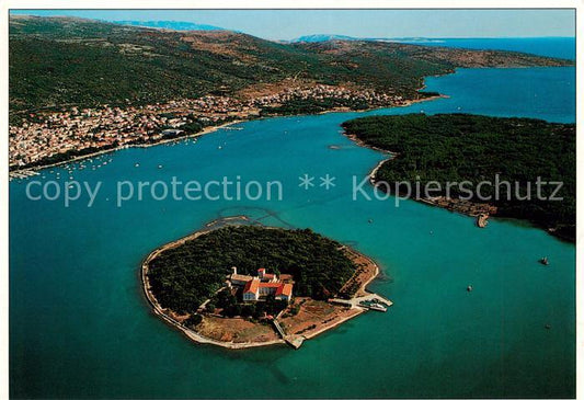 73793685 Punat Otok Kosljun Croatia Insel Fliegeraufnahme