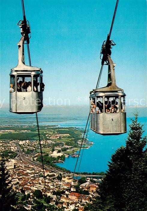 73842344 Seilbahn Cable-Car Telepherique Bregenz am Bodensee Pfaenderbahn