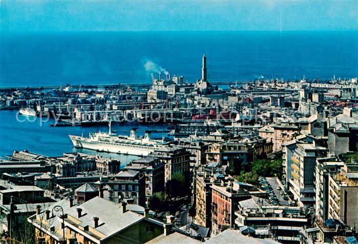 73801327 Genova Genua Liguria IT Panorama con la Lanterna veduta aerea