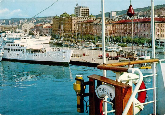 73796105 Rijeka Fiume Croatia Hafenpartie