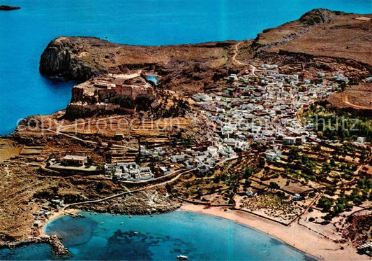 73796756 Lindos Lindo Rhodes Greece Fliegeraufnahme