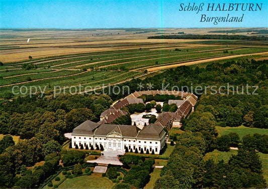 73796786 Halbturn Barockschloss Fliegeraufnahme