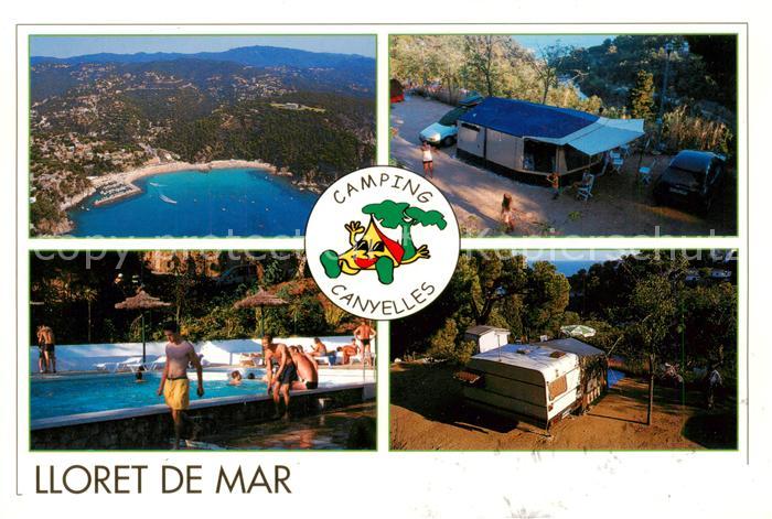 73834569 Lloret de Mar Camping Canyelles Swimming Pool Fliegeraufnahme