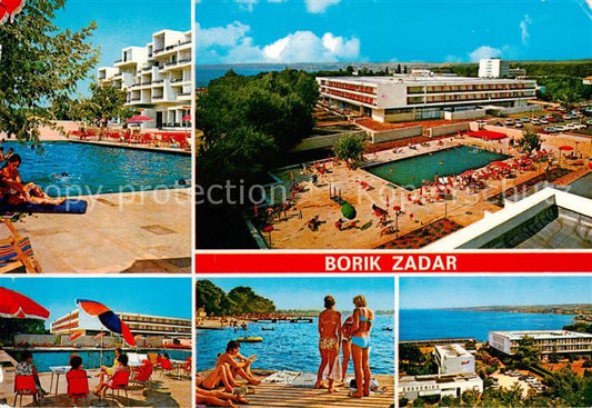 73834579 Borik Zadar Croatia Ferienanlage Hotel Swimming Pool Kuestenpanorama