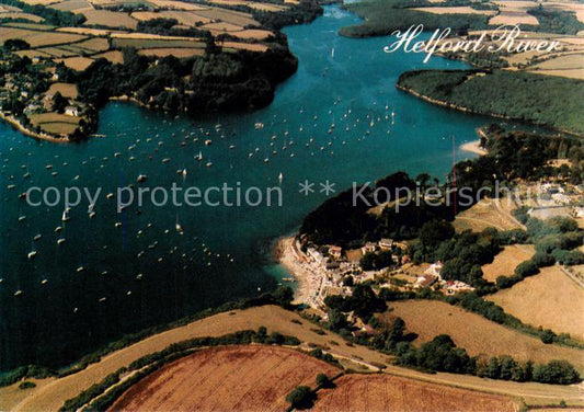 73834644 Helford Helston Kerrier UK Helford River Fliegeraufnahme