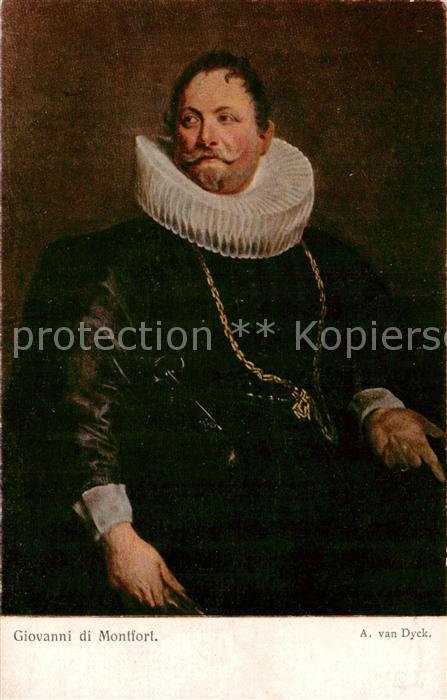 73898882 Kuenstlerkarte Giovani di Montfort Litho