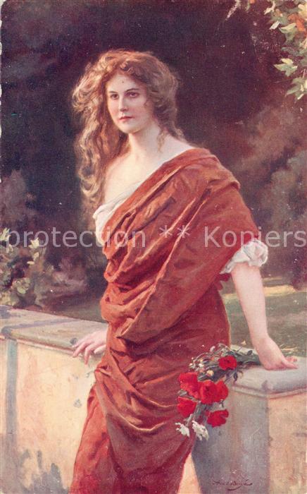 73898884 Foto Salon de 1912 Nr. Junge Frau Litho