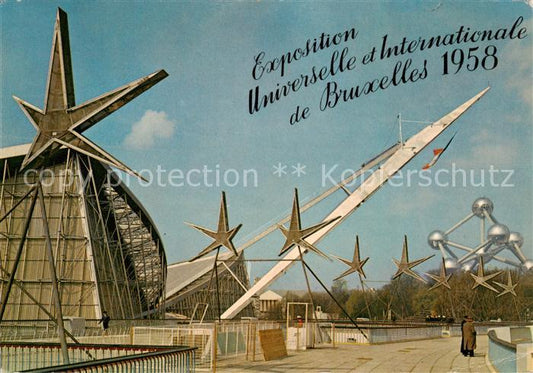 73922793 Exposition Universelle Bruxelles 1958 Laufbruecke franzoesische Pavillo