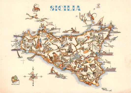 73802617 Sicilia IT Inselkarte